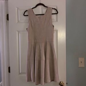 Francesca Tan Suede Dress